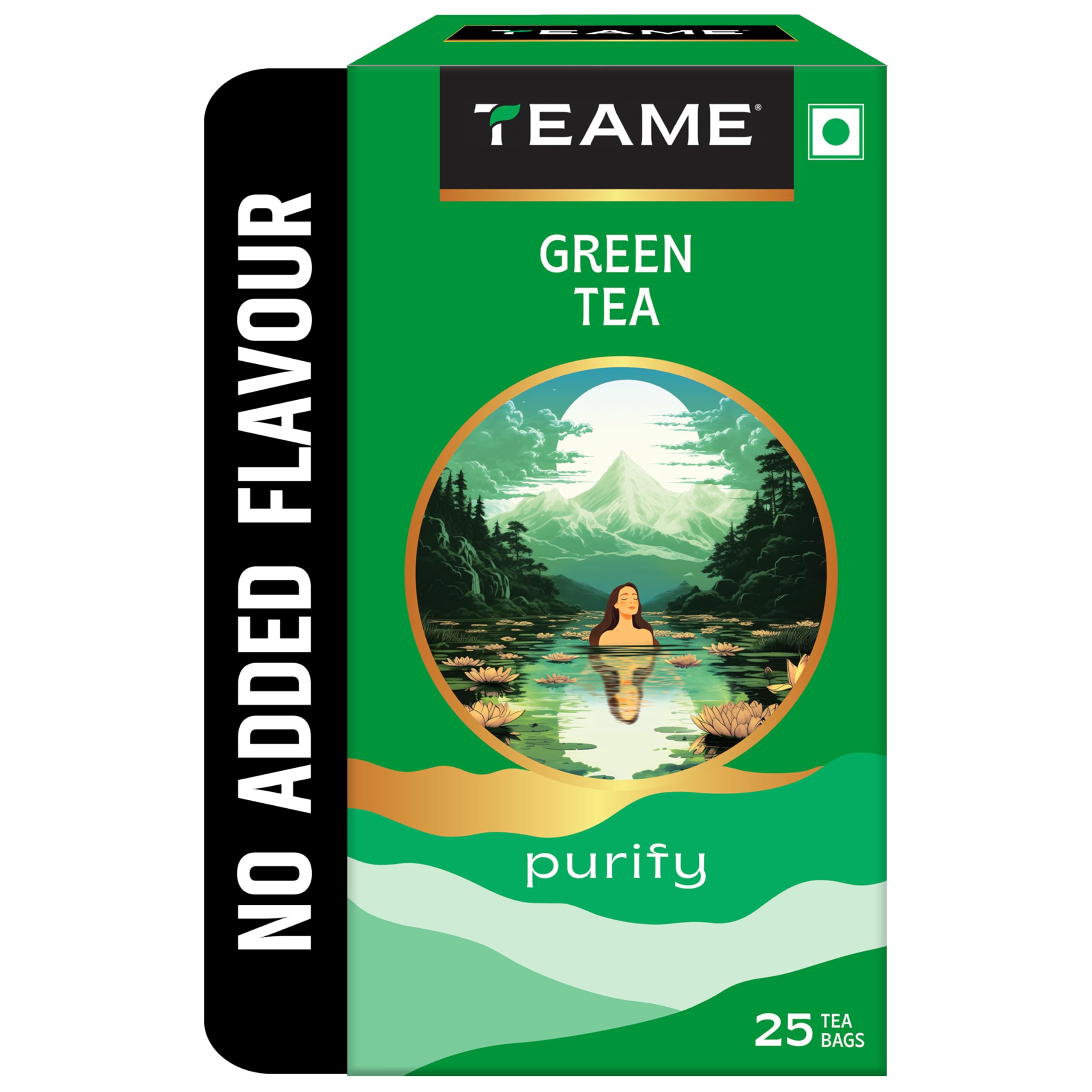 Green Tea - 25 Tea Bags | Green Tea Bags | No Added Flavour
