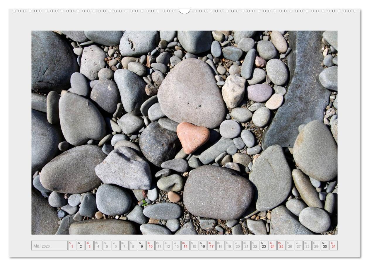 Die Kunst der Steine / 2026 (hochwertiger Premium Wandkalender 2026 DIN A2 quer), Kunstdruck in Hochglanz: Steine in der Natur sind Symbole für Geschichet und Geschichten (CALVENDO Natur)
