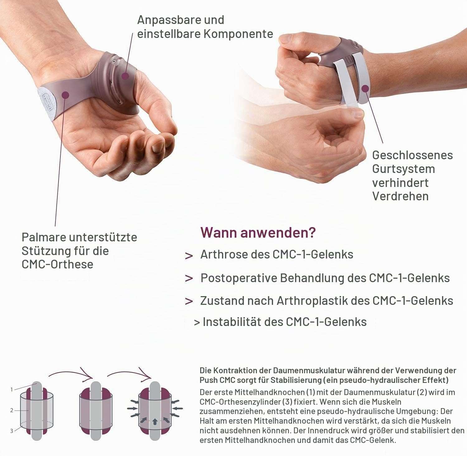 Push ortho Daumenorthese CMC 0 links