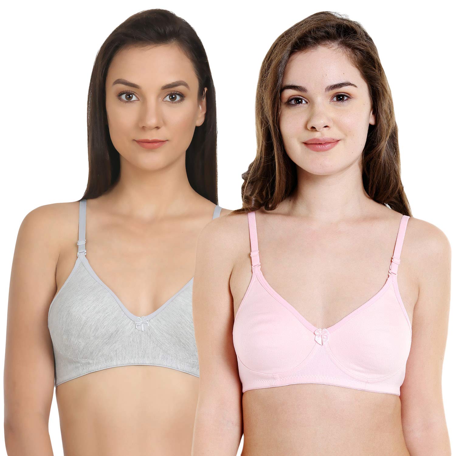 Women's Non Padded Seamless Bra (Pack of 2)_6525-image-9