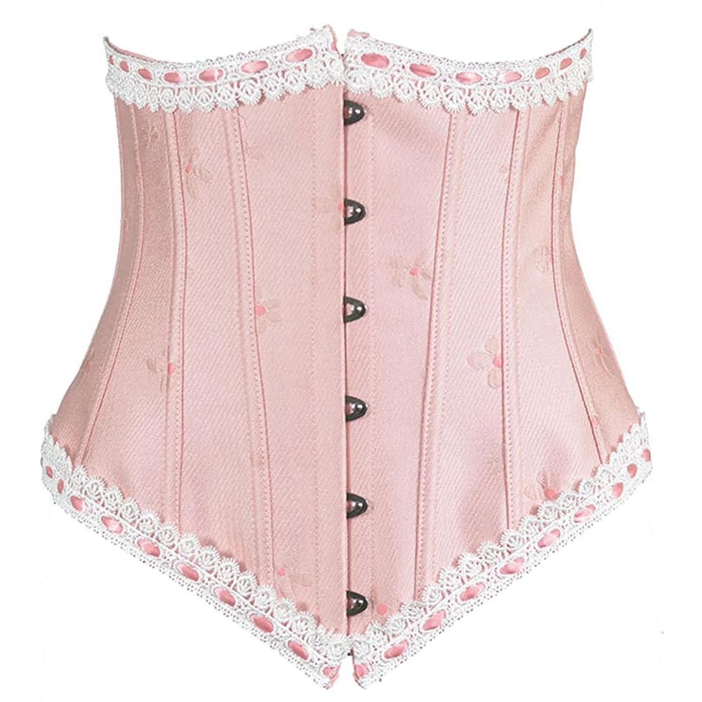 pium コルセットワッフルカットソー　ピンク コルセットワッフルカットソー – pium