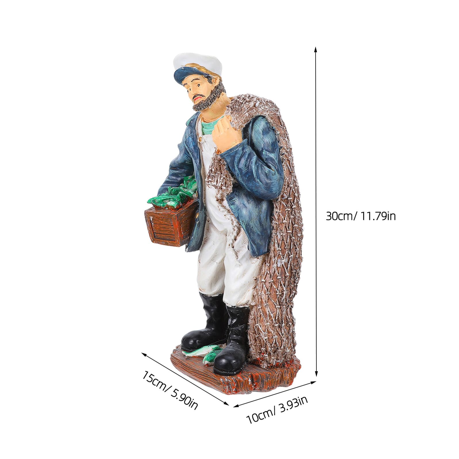 Figurka Dekoracyjna Marynarza Morskiego Dekoracja Domu Żywica Dom Miniatury Do Domku Dla Lalek Figurki Na Biurko Żywica Statua Kapitana Marynarza Rzeźba Żeglarska