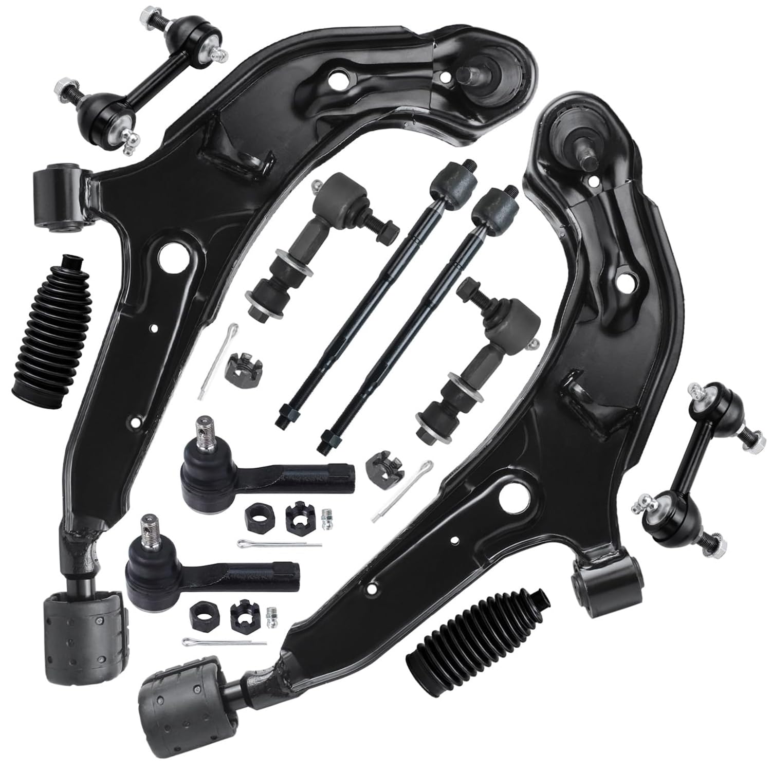 Detroit Axle - 12pc Front End Suspension Kit for 1998-2001 Nissan Altima