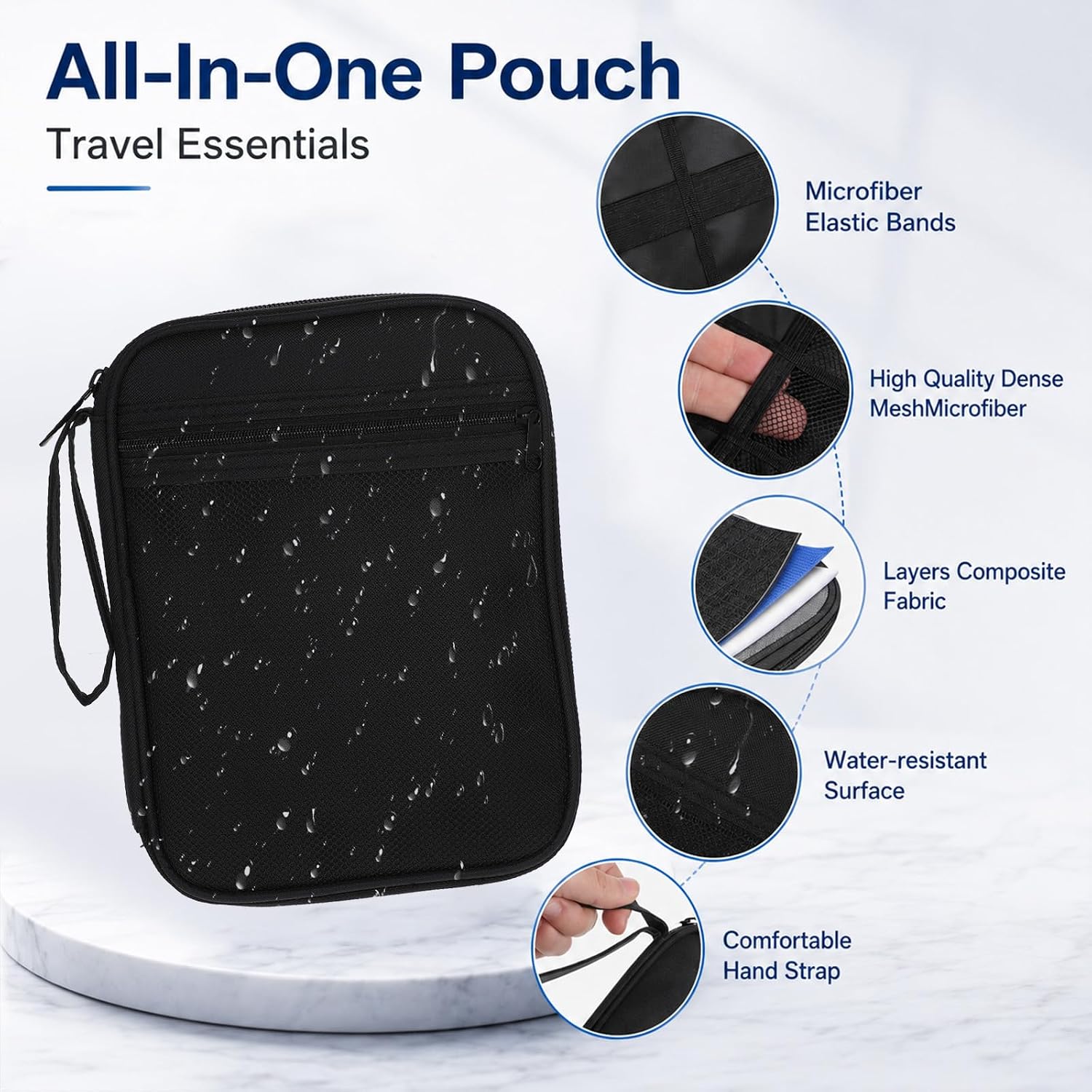 Watch Band Organizer,8" × 7" Large Capacity Watch Band Case image 4