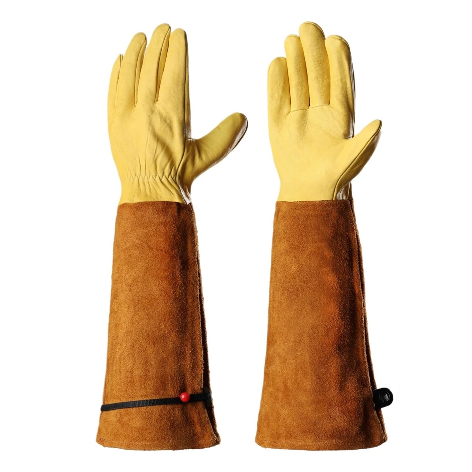 Gartenhandschuhe Damen Dornensichere, pannensichere Gartenhandschuhe, kratzfeste, verstellbare Manschette, Outdoor-Gartenarbeitshandschuhe for Männer und Frauen(L)