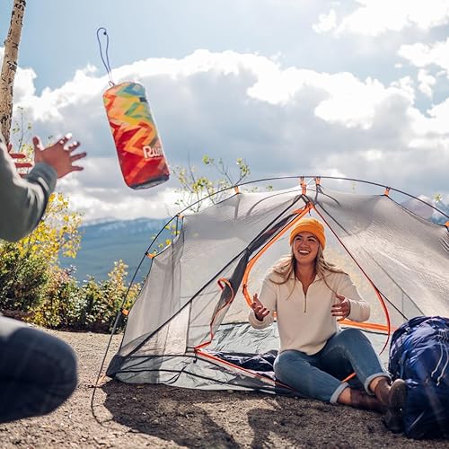 Miniatura 8 de Rumpl Manta hinchada original, cálida manta de campamento inflada, 100% poliéster reciclado, ligera, plegable, resistente al agua, manta acolchada