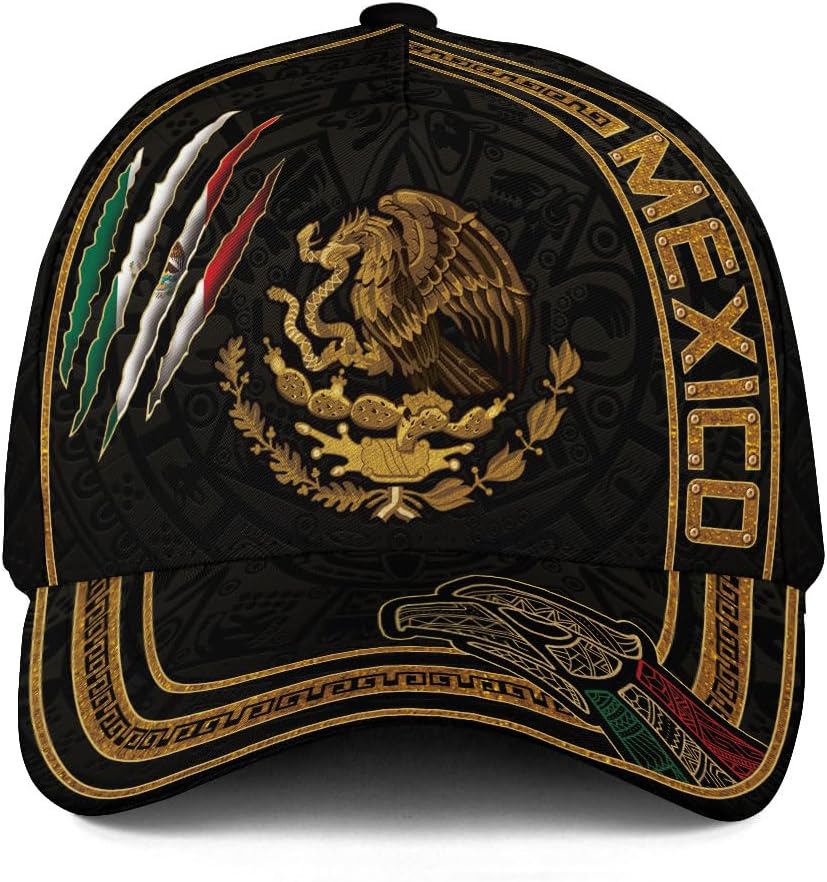 Mexican Hats, Mexican Flag Hat, Mexico Baseball Cap, Retro Mexico Caps for Men
