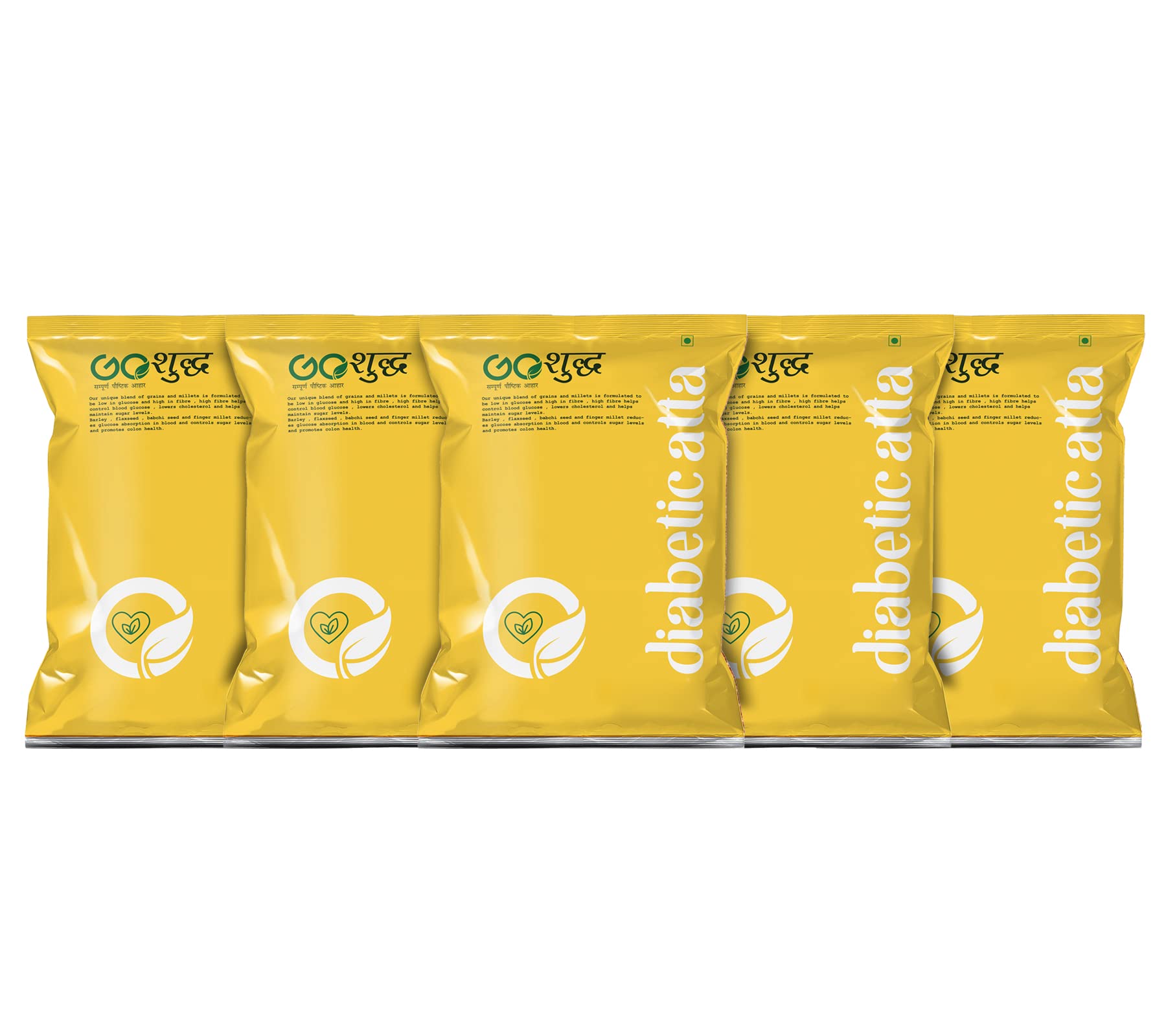 Goshudh Diabetic Atta Combo Pack of 5(1Kg Each)