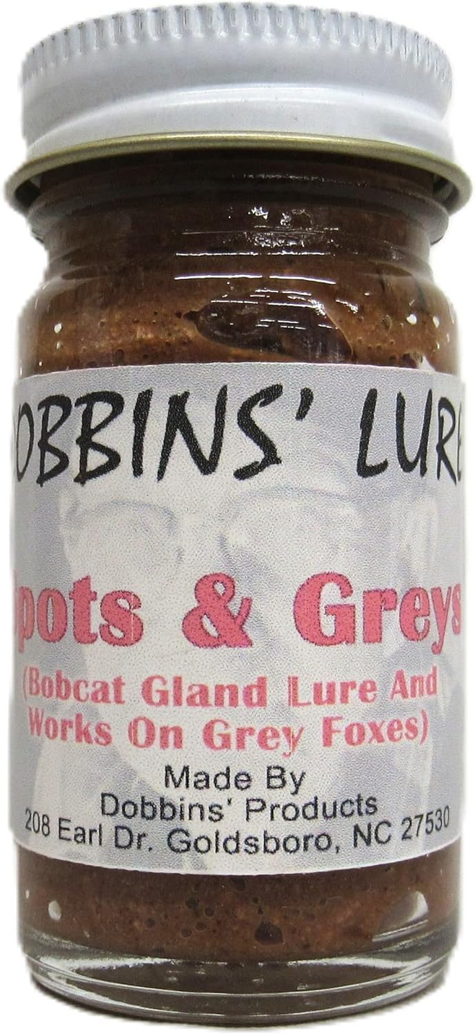 Spots & Greys - Bobcat Curiosity Lure - Dobbins Lures 1 Ounce Bottle