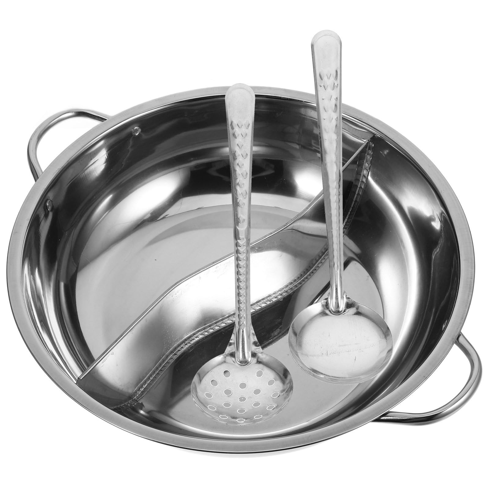 Casserole à soupe pour grandes tablées et réunions familiales à double compartiment