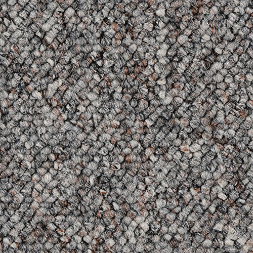 Teppichboden Meterware 500cm 400cm 300cm 200cm breit in Dunkelgrau mit Vliesrücken und Schlingen...