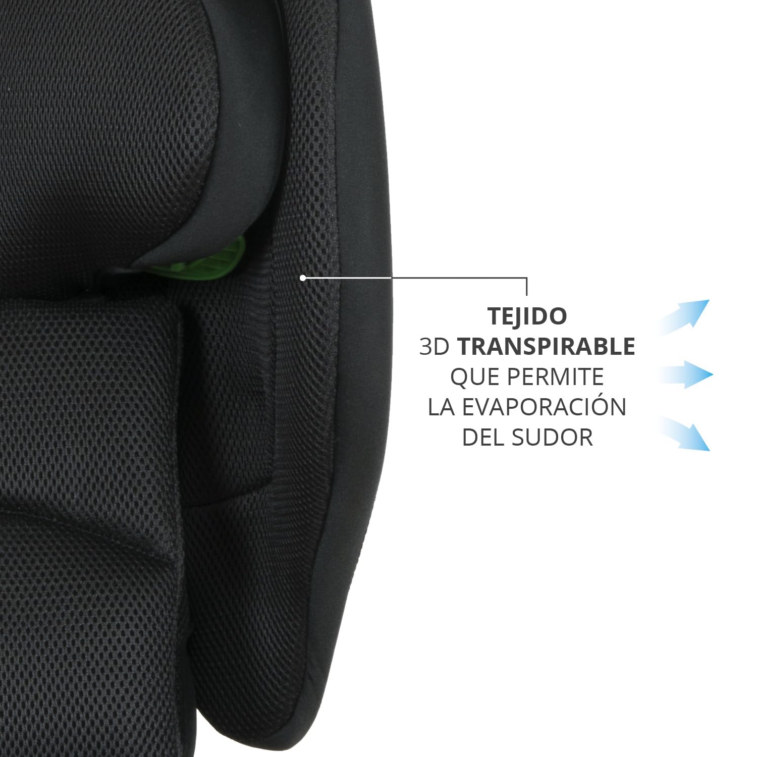 Silla de coche Play Protector i-Size grupo 2/3, con isofix, ECE-R129, Respaldo. Para niños de 3 a 12 años, de 100 a 150cm de altura. Color Negro