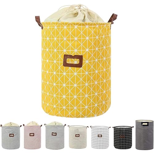 Clothes Laundry Hamper Storage Bin Large Collapsible Storage Basket Kids Canvas Laundry Basket for Home Bedroom Nursery Room (PATTERN-04)