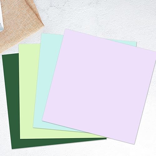 Miniatura 5 de YINUOYOUJIA Cartulina 12 x 12" Papel grueso, 300gsm110lb Papel de construcción 30 hojas de cartulina verde oscuro
