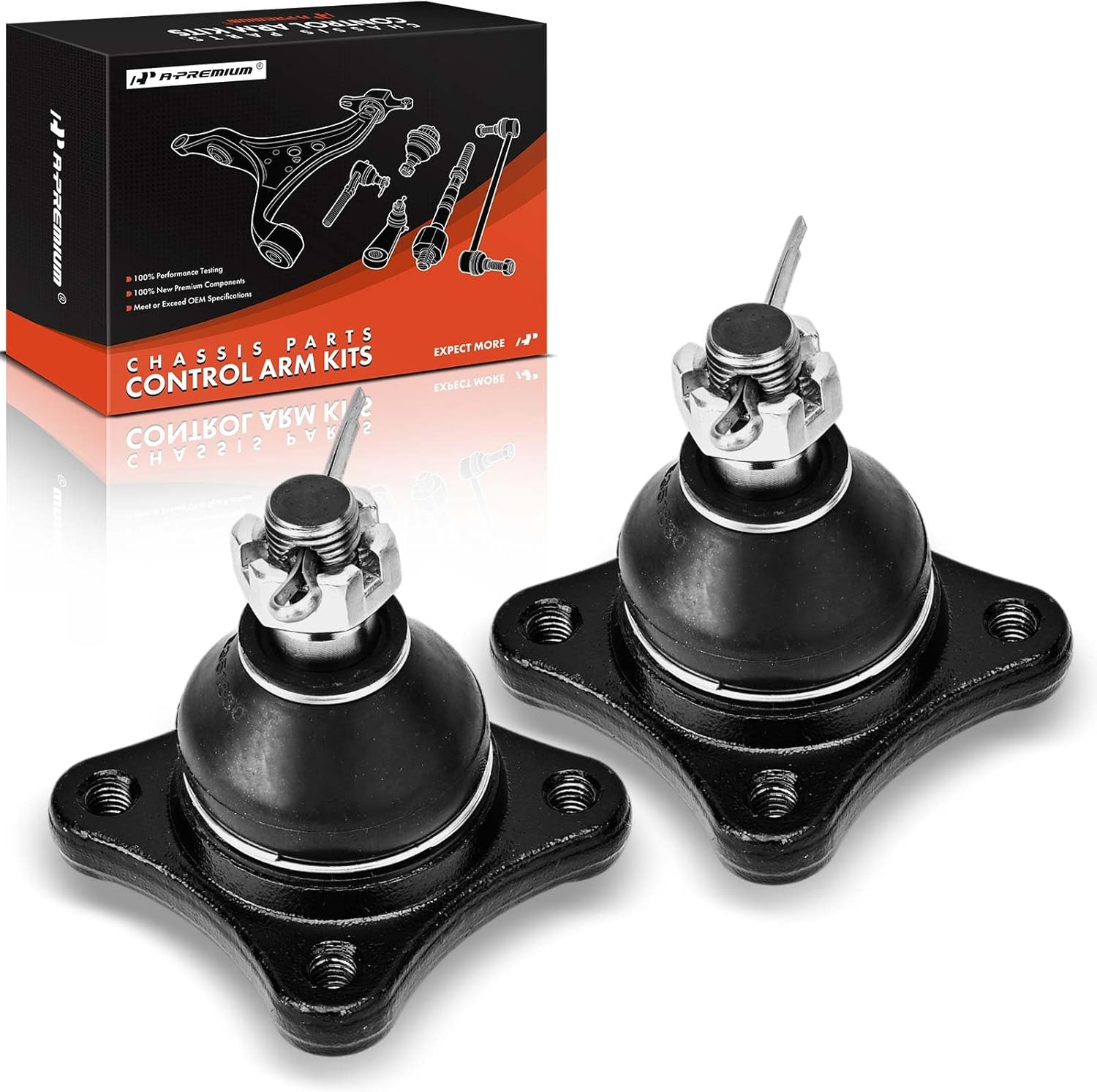 A-Premium 2 x Front Upper Ball Joints, Compatible with Mitsubishi Montero 2001 2002 2003 2004 2005 2006