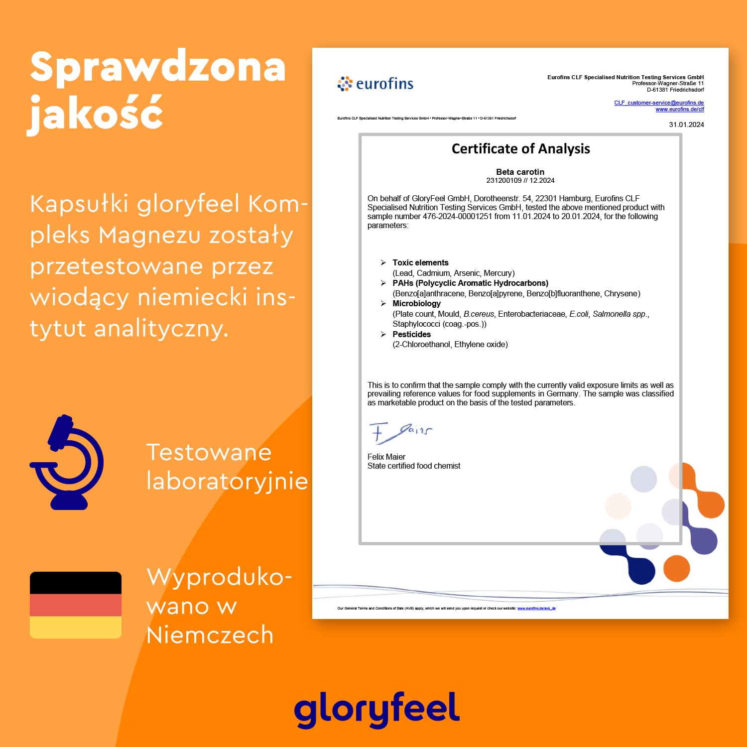 Kompleks magnezu - 5 związków Premium - dicytrynian, tlenek, bisglicynian, jabłczan i askorbinian magnezu - bioaktywne źródła magnezu - wegańskie, testowane, wyprodukowane w Niemczech bez dodatków