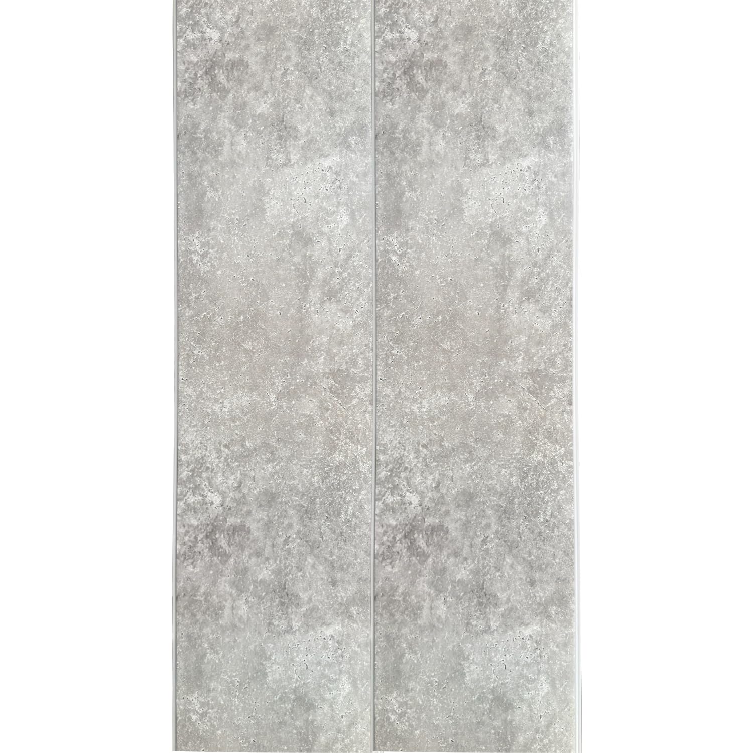 Built Right Bathroom Cladding Pack of 4, 8mm x 250mm x 2700mm, Waterproof Wall Splash Panels, Tongue & Groove Shower Wall Panels for Bathroom, Wet Room & Shower Enclosure, Covers 2.7m², Matt Concrete