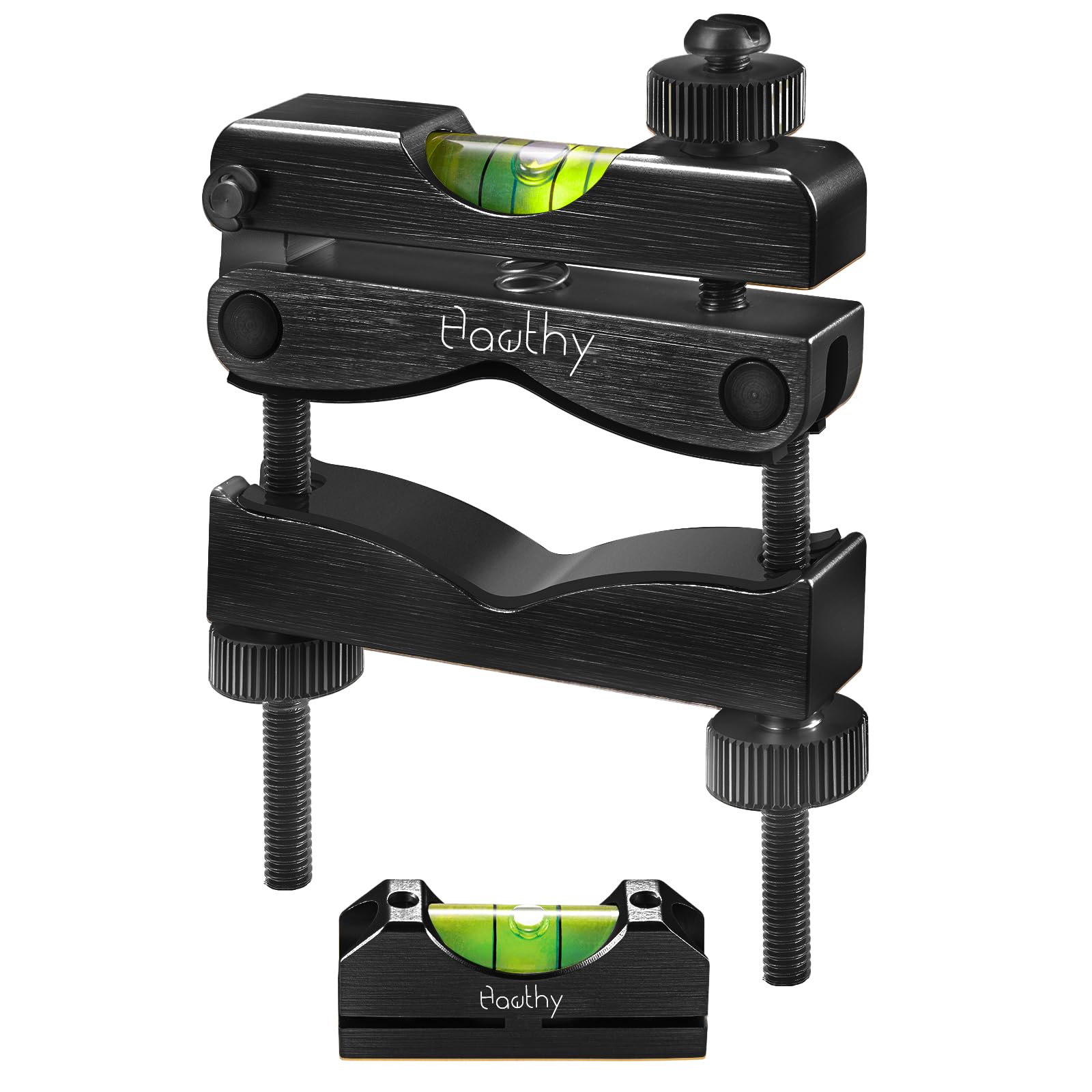 Hawthy Scope Leveling Kit Scope Bubble Level Scope Mounting Level with Magnetic Reference Level(Black)