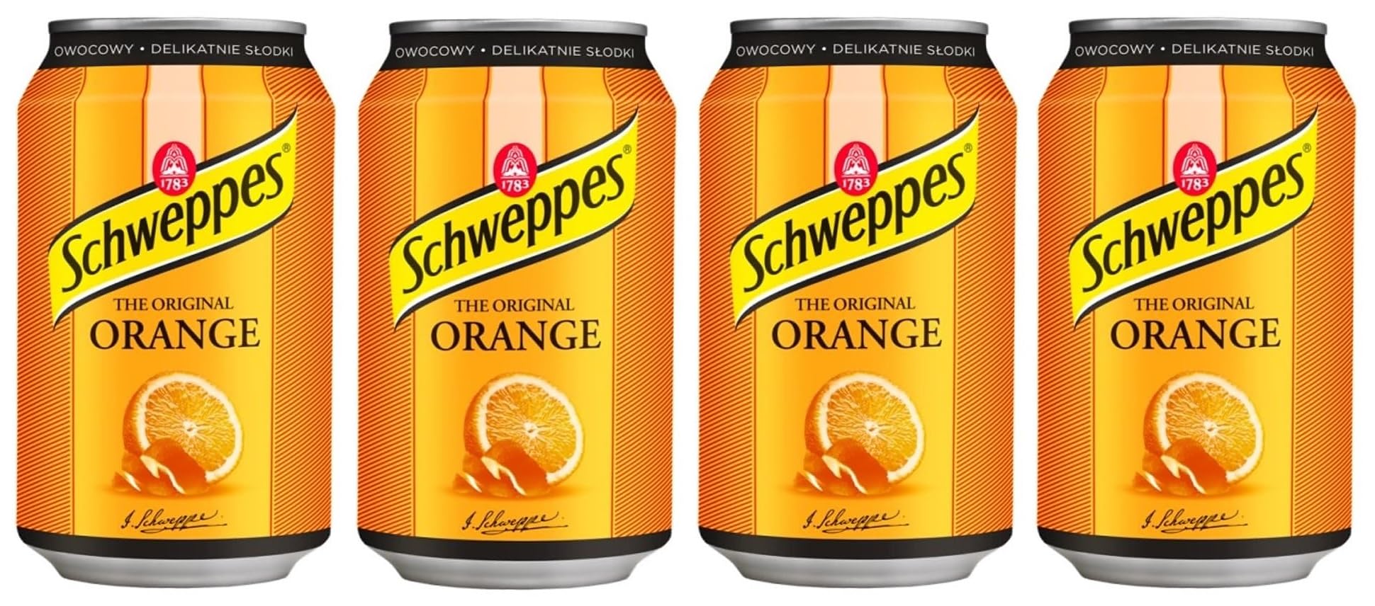 Schweppes The Original Orange Carbonated Soft Drink, Fruity and