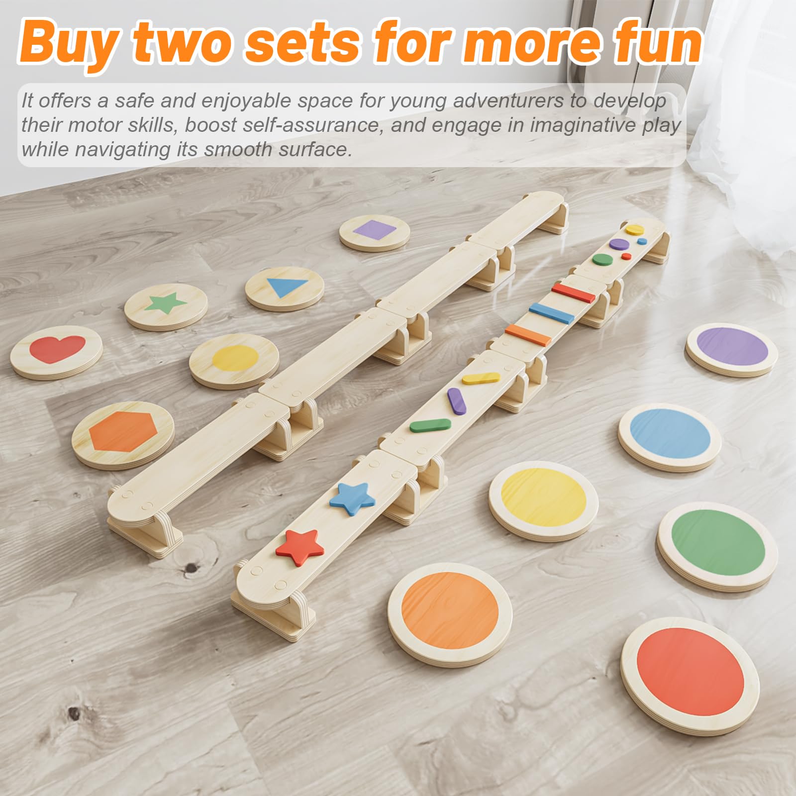 3-in-1 houten balansplank voor kinderen en peuters met treeplankjes, multifunctioneel Montessori balansplank obstakelbaan, evenwichtstraining, zintuigentraining 3-in-1 houten balansplank voor kinderen en peuters met treeplankjes, multifunctioneel Montessori balansplank obstakelbaan, evenwichtstraining, zintuigentraining
