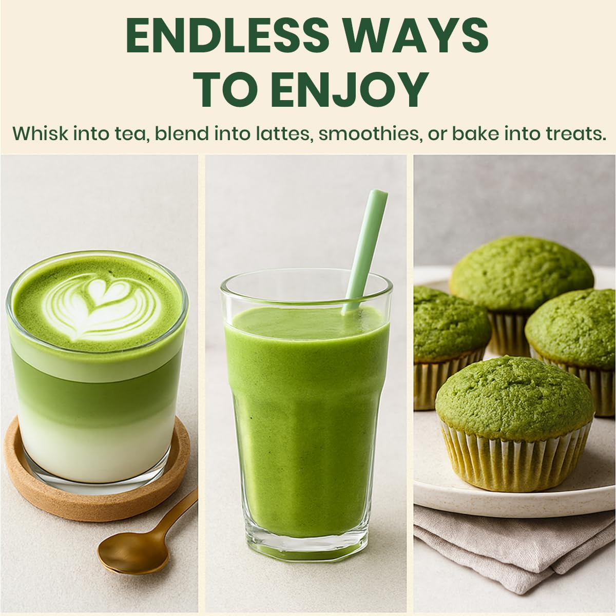 Herbal Cup Tea Organic Japanese Matcha Ashwagandha Shatavari 2oz — view 8