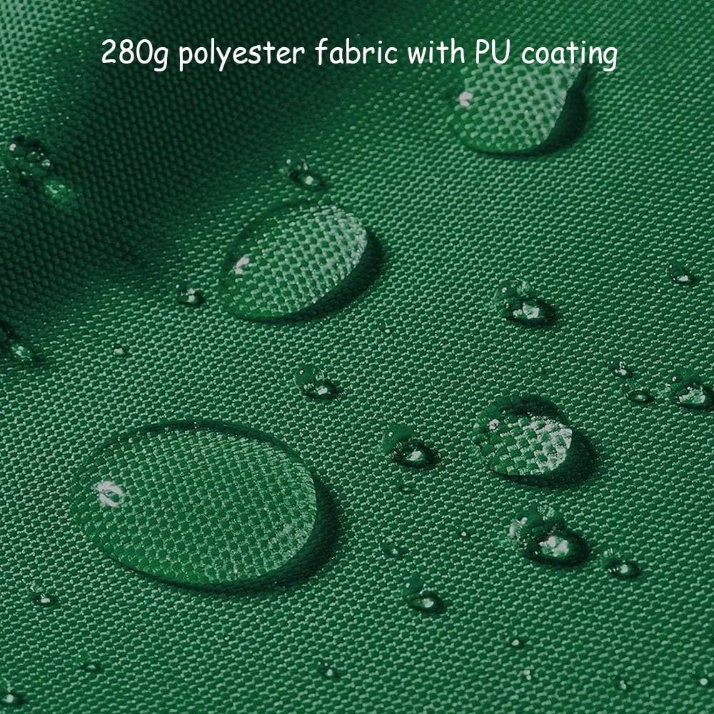 200cm 300cm Telo Per Tenda Da Sole 400cm 500cm 600cm Tessuto Per Tende Da Sole Di Ricambio, Tende Da Sole Per Balconi Protezione Solare Telo Di Ricambio Impermeabile Multicolore(Green,10x8ft/3