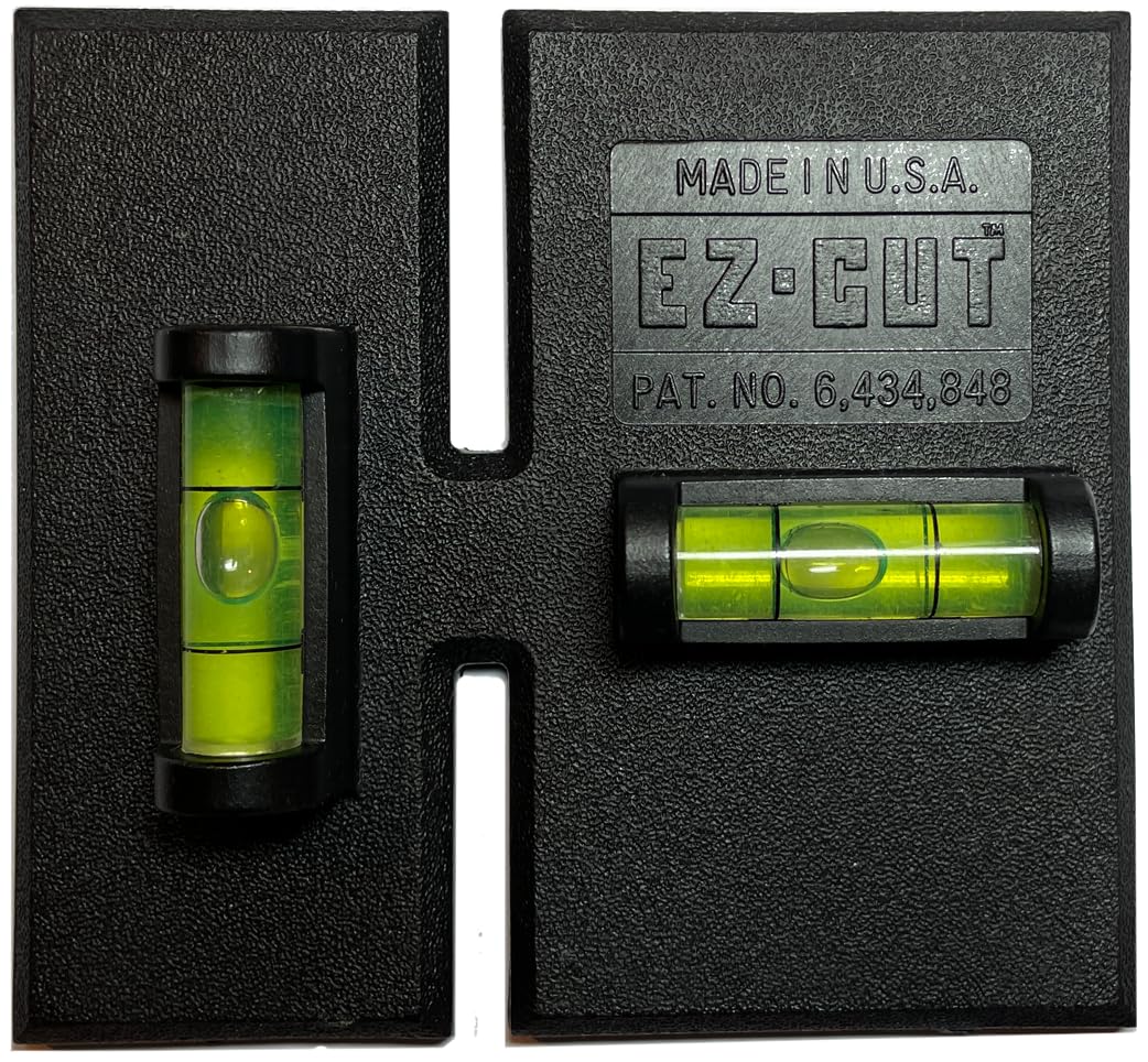 EZ-CUT Professional Level Template Tool, Old-Work Electrical Box Template and Guide, Black, Labor Saving Devices. Made in USA