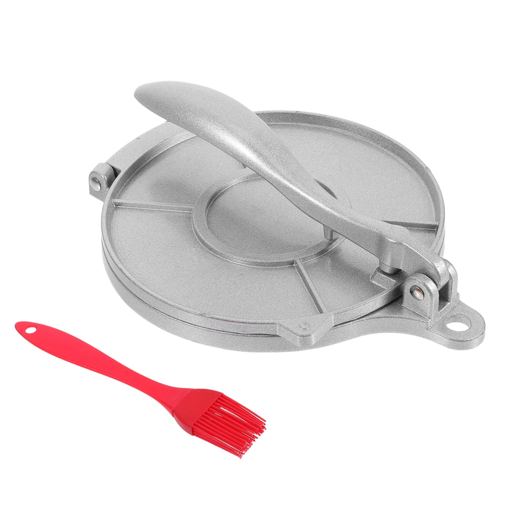 BESTYASH Tortilla Maker Pie Press Multi-function Manual Dough Press Machine Dumpling Maker Tool for Homemade Pastry and Pizza Dough with Silicone Brush