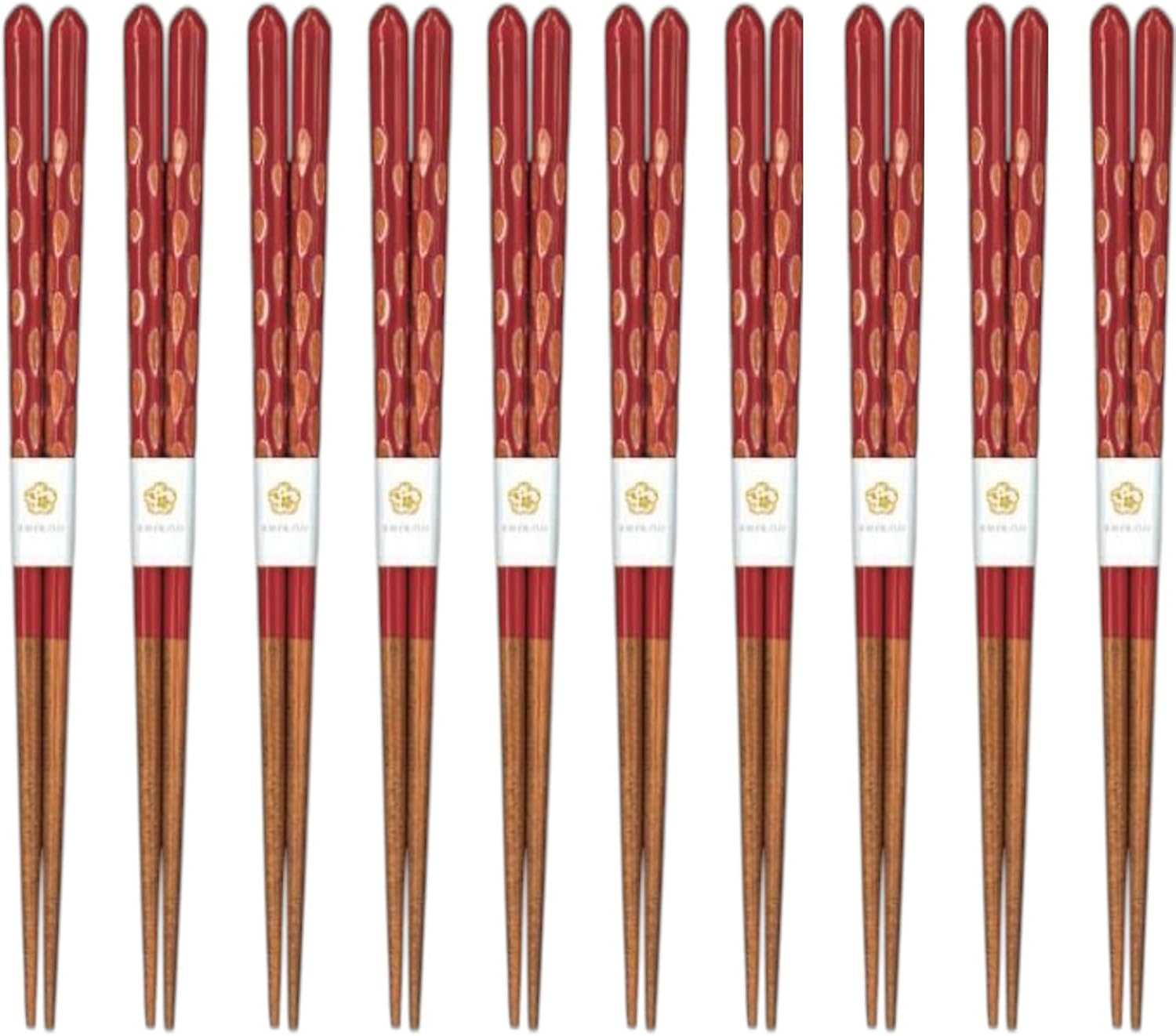 J-kitchens Suminoe Chopsticks, Set of 10, Lunch, Picnic, Excursions, Sports Events, Guests, Wooden, 8.3 inches (21.0 cm), Dishwasher Safe, Made in Japan