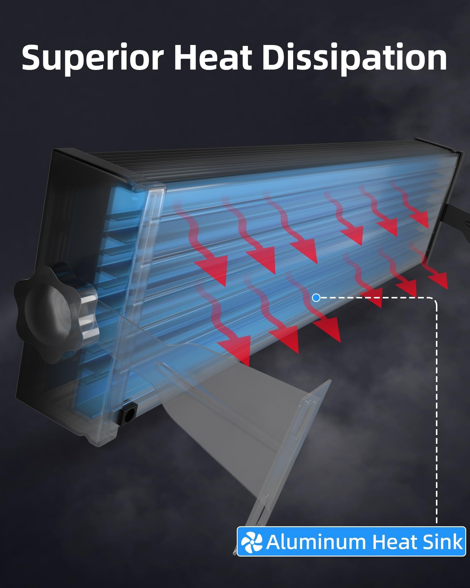 100W 2 Pack LED Shop Light 12000LM 5000K Daylight White Plug in Garage Lights with 6FT Power Cord — view 6