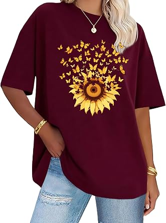 Printed Tshirts Graphic Tees for Women Unisex Adults T Shirts Graphic Tees Men Summer Tops Short Sleeve