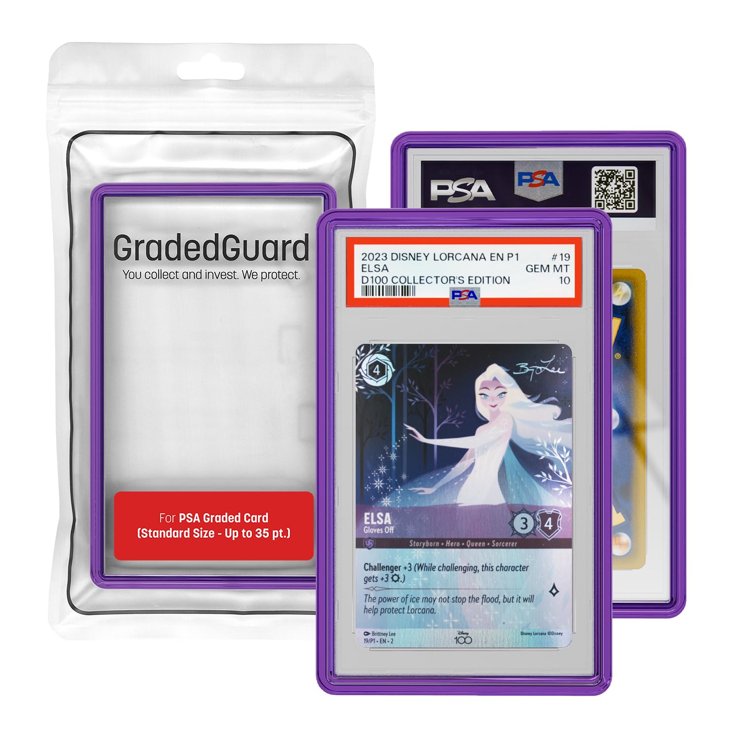 Amazon.com: GradedGuard Jewel Case PSA Card Slab Protector, Translucent  Vibrant Color Frame, Standard Size, Drop & Scratch Proof Holder for Graded  Sports TCG Cards (Amethyst) : Toys & Games