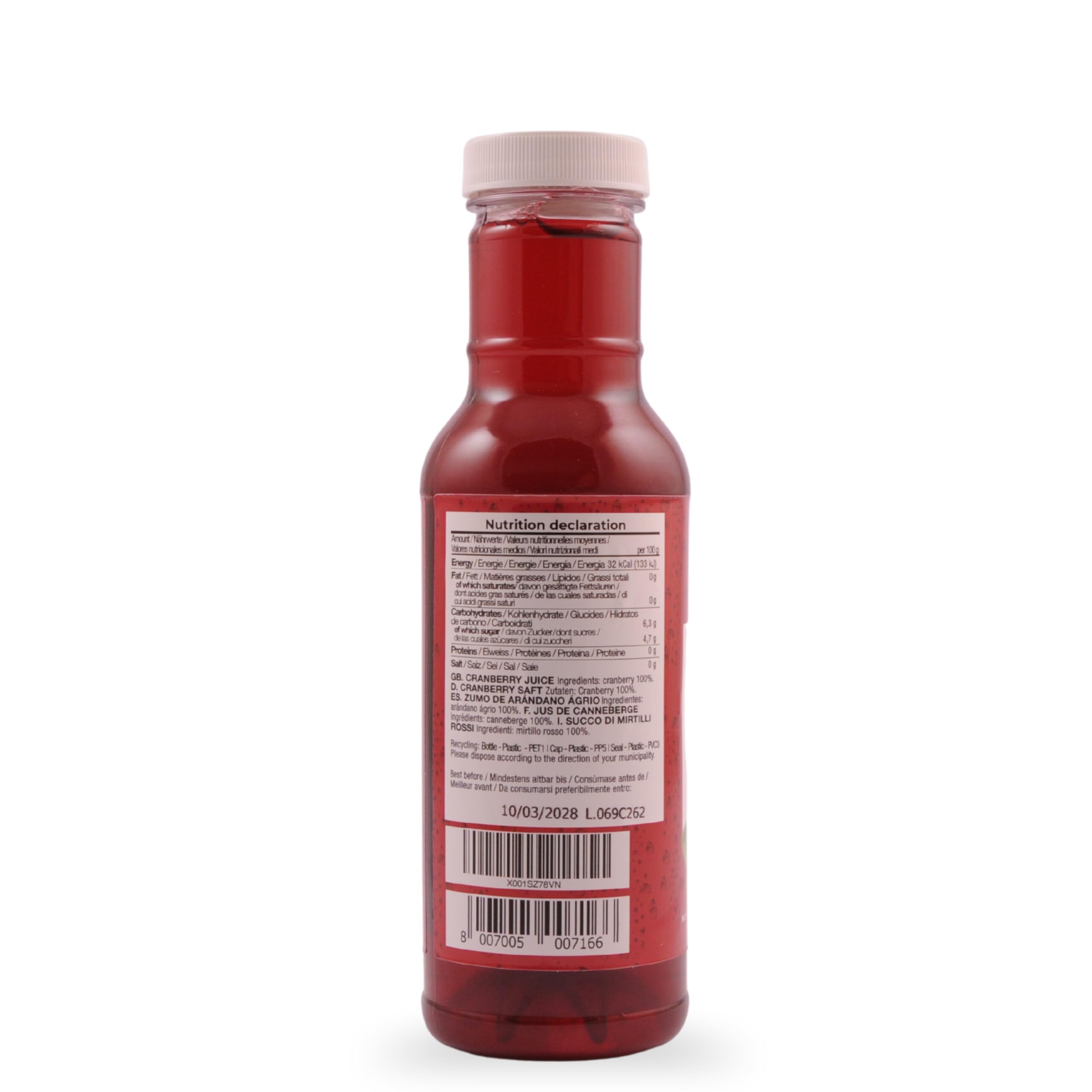 MapleFarm - Zumo de Arándano Ágrio concentrado sin azúcar añadido - Cranberry juice - Cranberry Juice Concentrate - Concentrado de arándano - 350ml