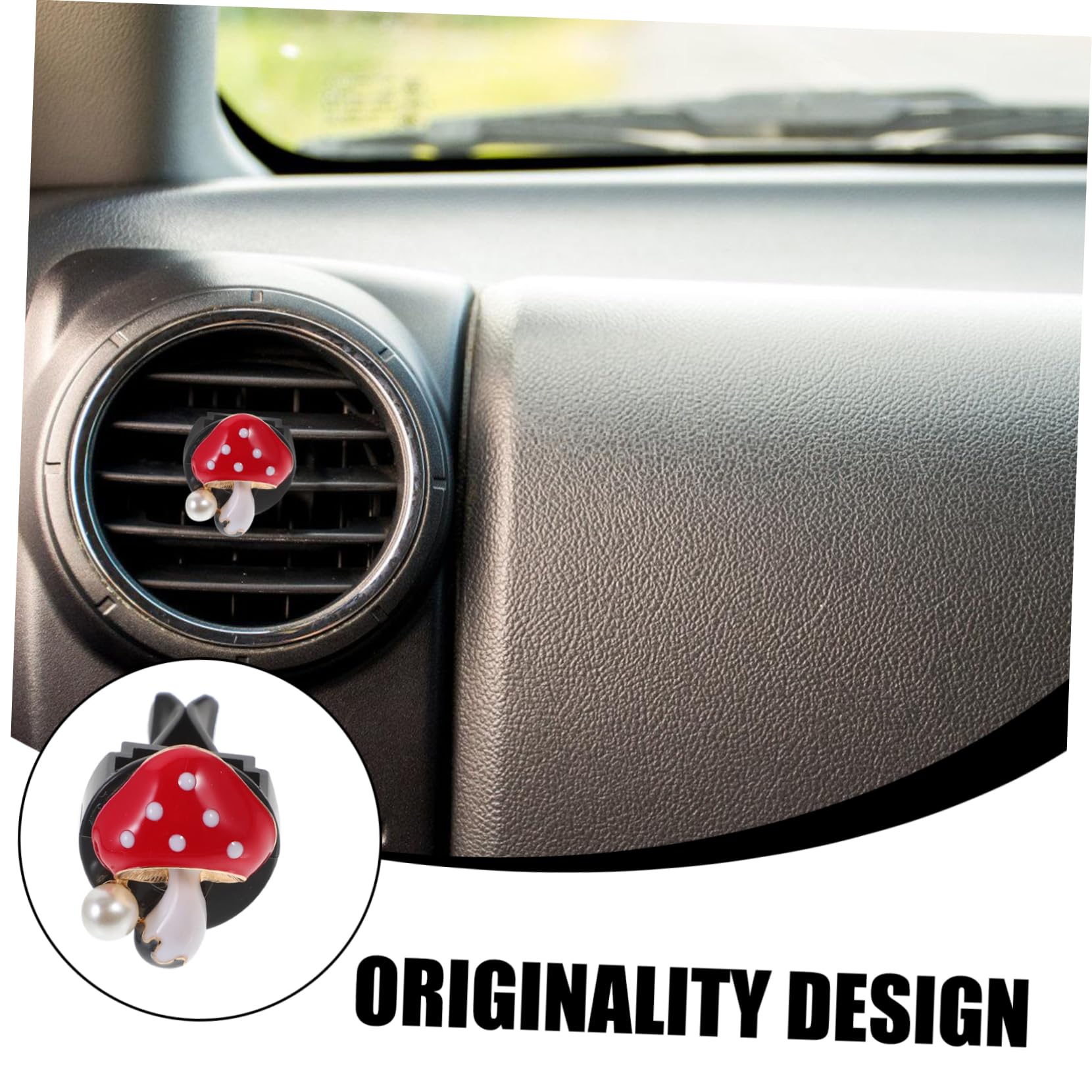 SOLUSTRE 16pezzi Clip Decorativa per Auto Forma di Fungo da Profumatori per Bocchette Aria Decorazione Interni Auto Carina e Stile Elegante Fragranza Adatta per Qualsiasi Occasione