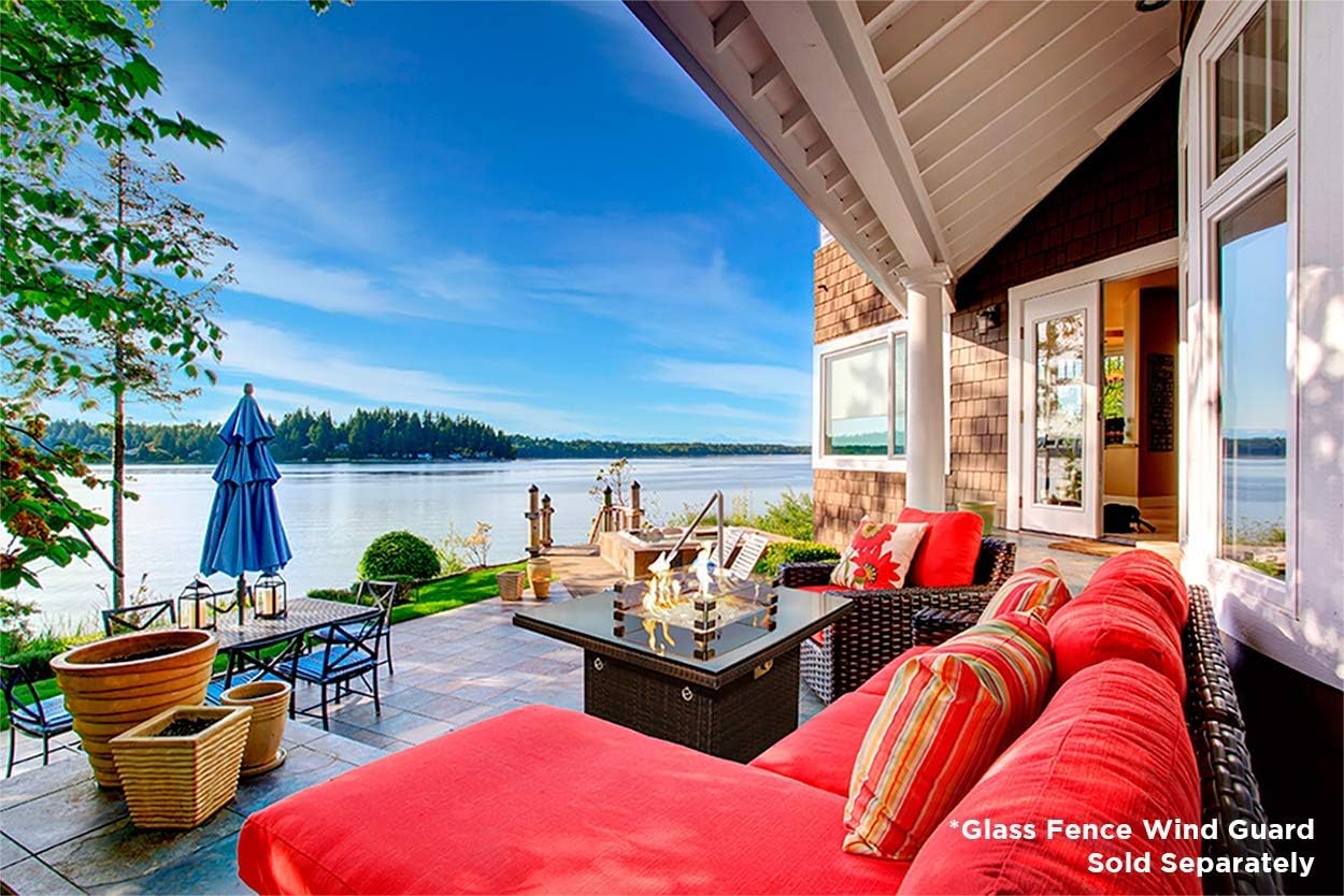 Outland Living 410 Series - 36-Inch Outdoor Propane Gas Fire Table, Espresso Brown/Square : Everything Else