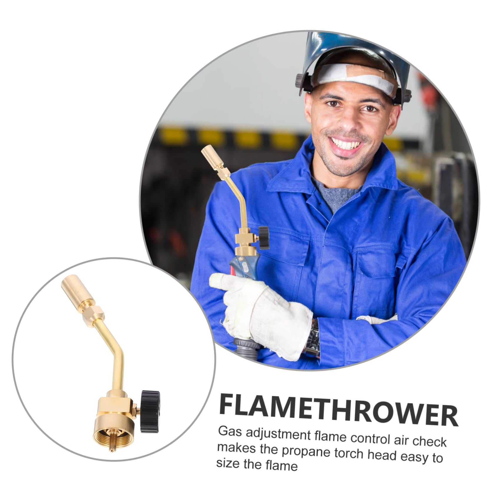 NULYLU Portable Torch Refrigeration Flame Sprinkler Propane Torch Nozzle Soldering Welding Tool Set for Professionals