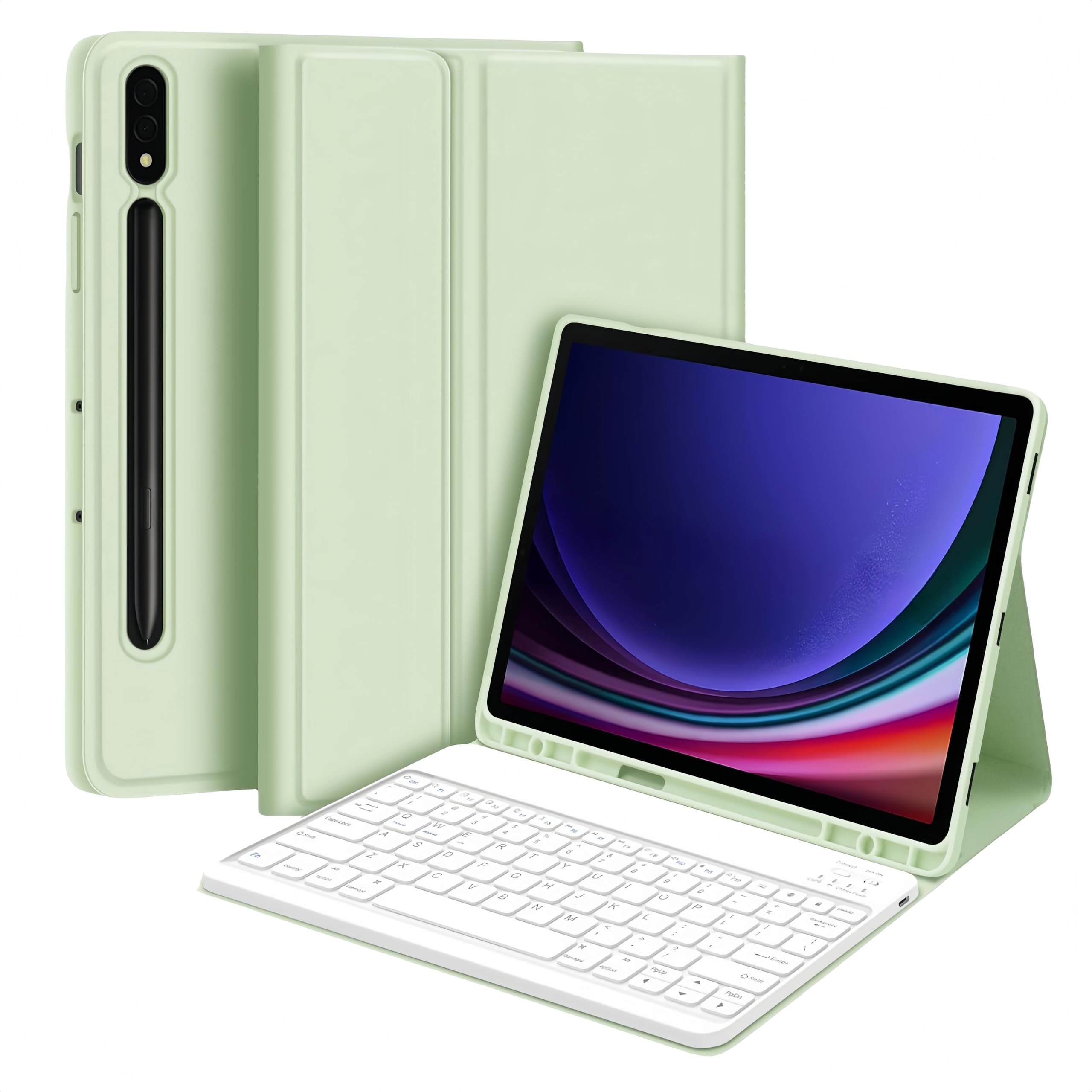 Clavier Étui pour Galaxy Tab S10+ S9+ de Douze Pouces au Design Épuré - 8