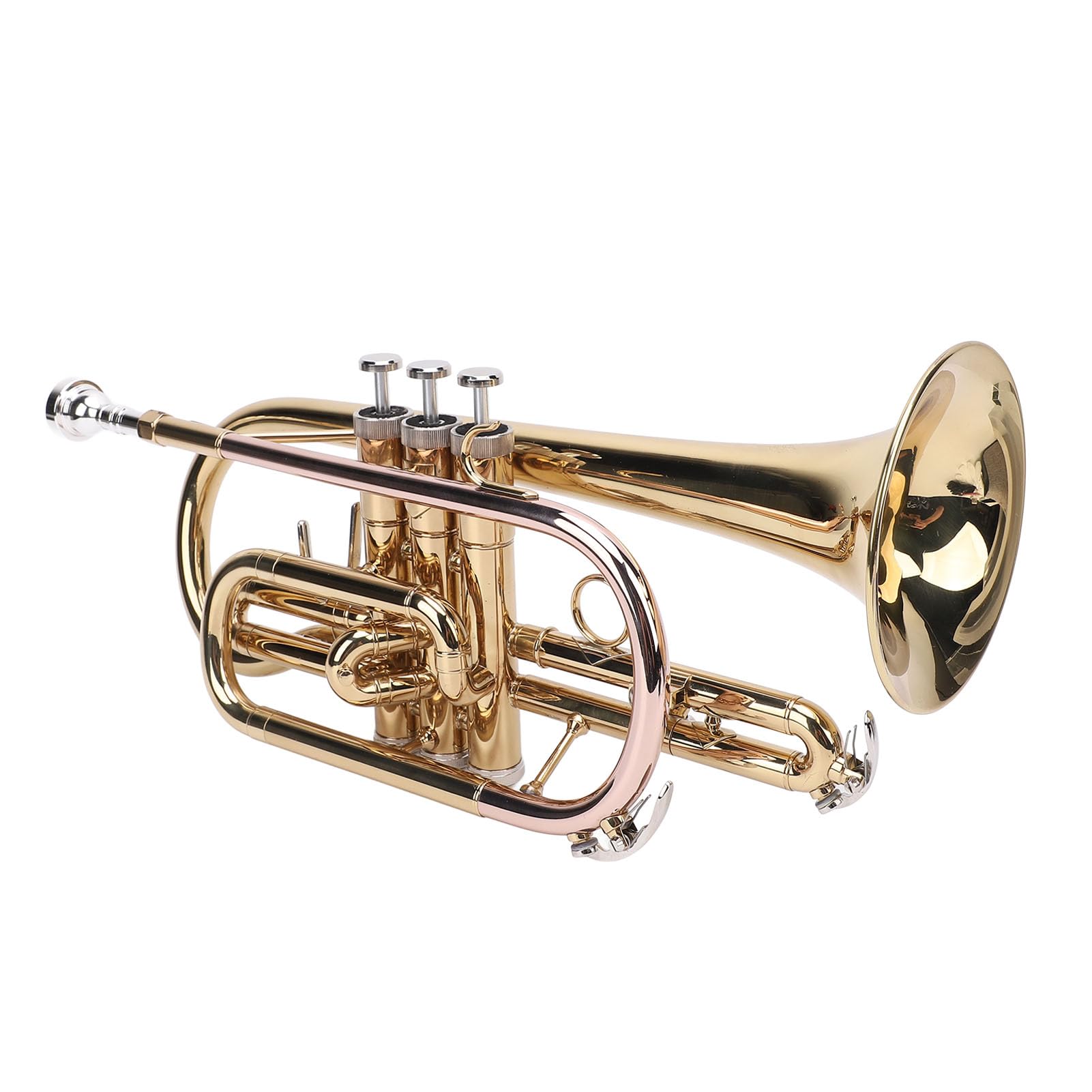 Sxhlseller Präzises B-Trompeten-Set mit Gold-Finish für Profis, Heller und Klarer Klang für Liebhaber von Orchesterinstrumenten