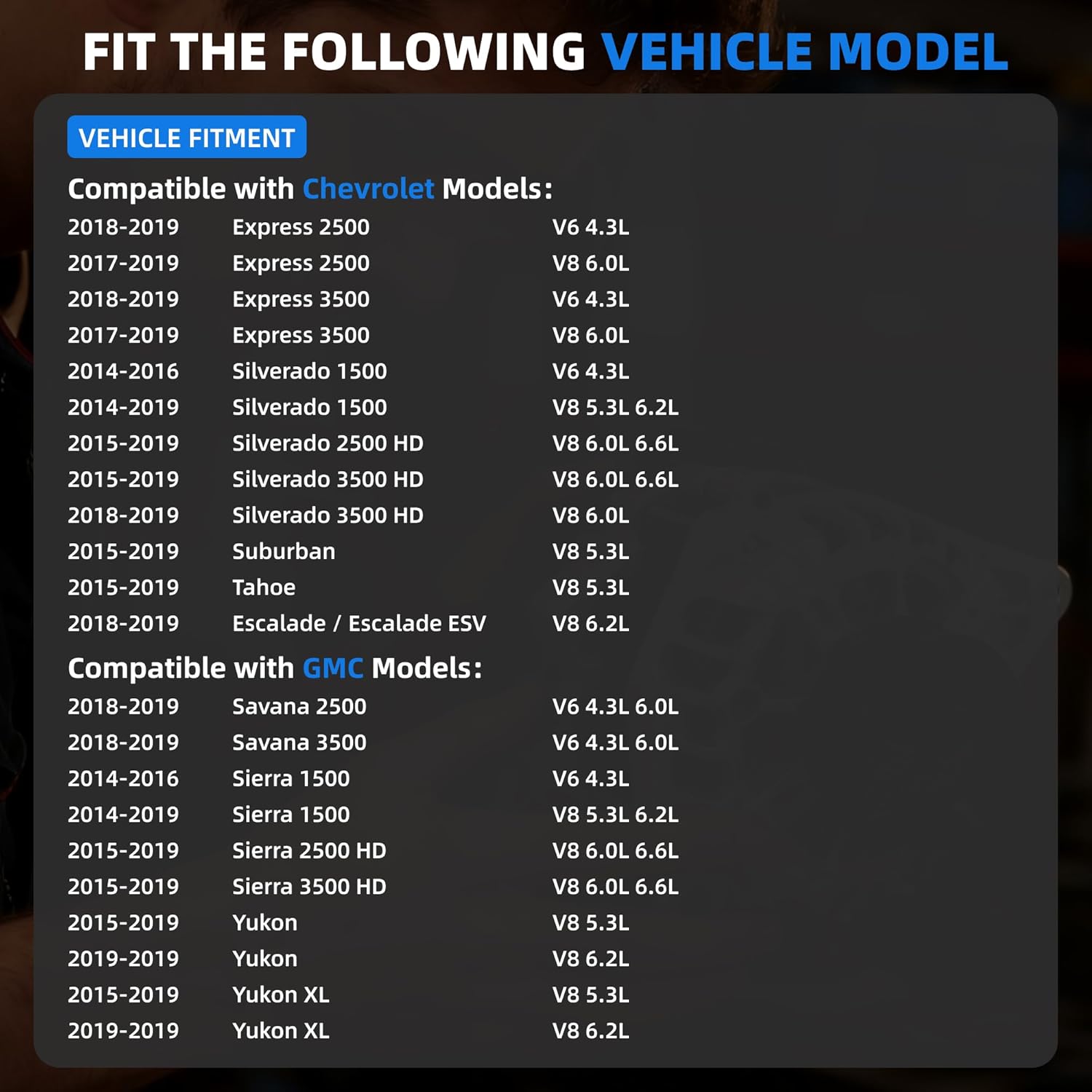 84143543 Alternator Compatible with Chevy Chevrolet Silverado1500 2500, Express 2500 3500, Tahoe, Suburban, GMC Yukon, Savana 150A 12V, Replace# 84143542 104211-8340 1042118350 104211-8350 1042118352