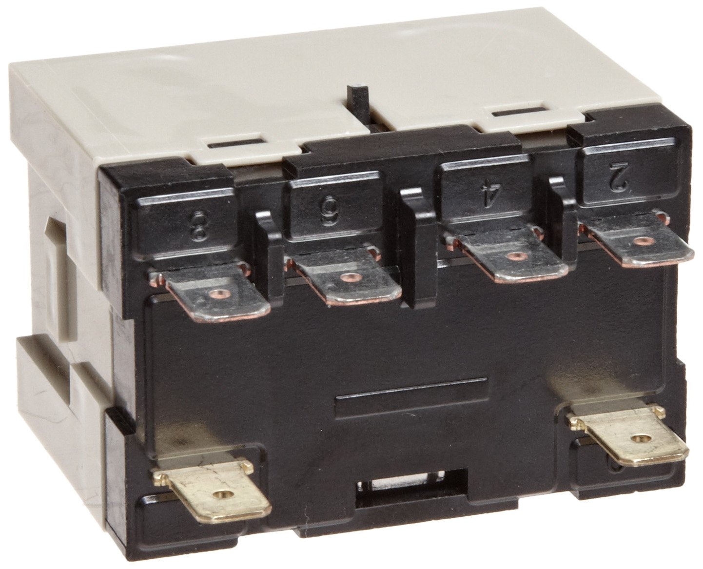 Omron G7L-2A-T-J-CB-AC100/120 General Purpose Relay With Test Button, Class B Insulation, Class B Insulation, QuickConnect Terminal, E Bracket Mounting, Double Pole Single Throw Normally Open Contacts, 17 to 20.4 mA Rated Load Current, 100 to 120 VAC Rated Load Voltage