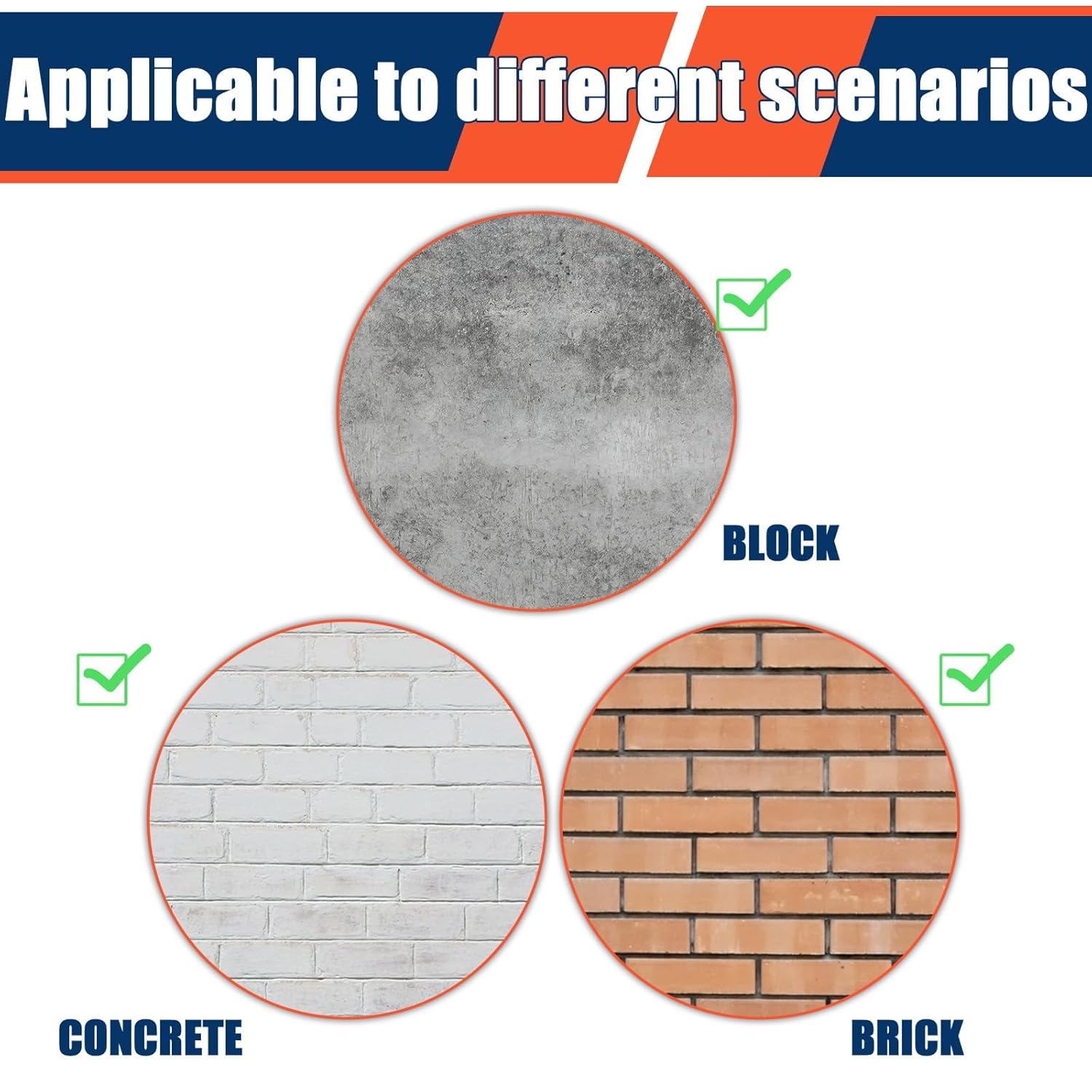 40 Pack 1/2 x 4 Concrete Screw Anchors Galvanized Large Diameter Heavy Duty Plated Concrete Anchors for Masonry Brick Anchoring Block Decking Framing Hex Drive