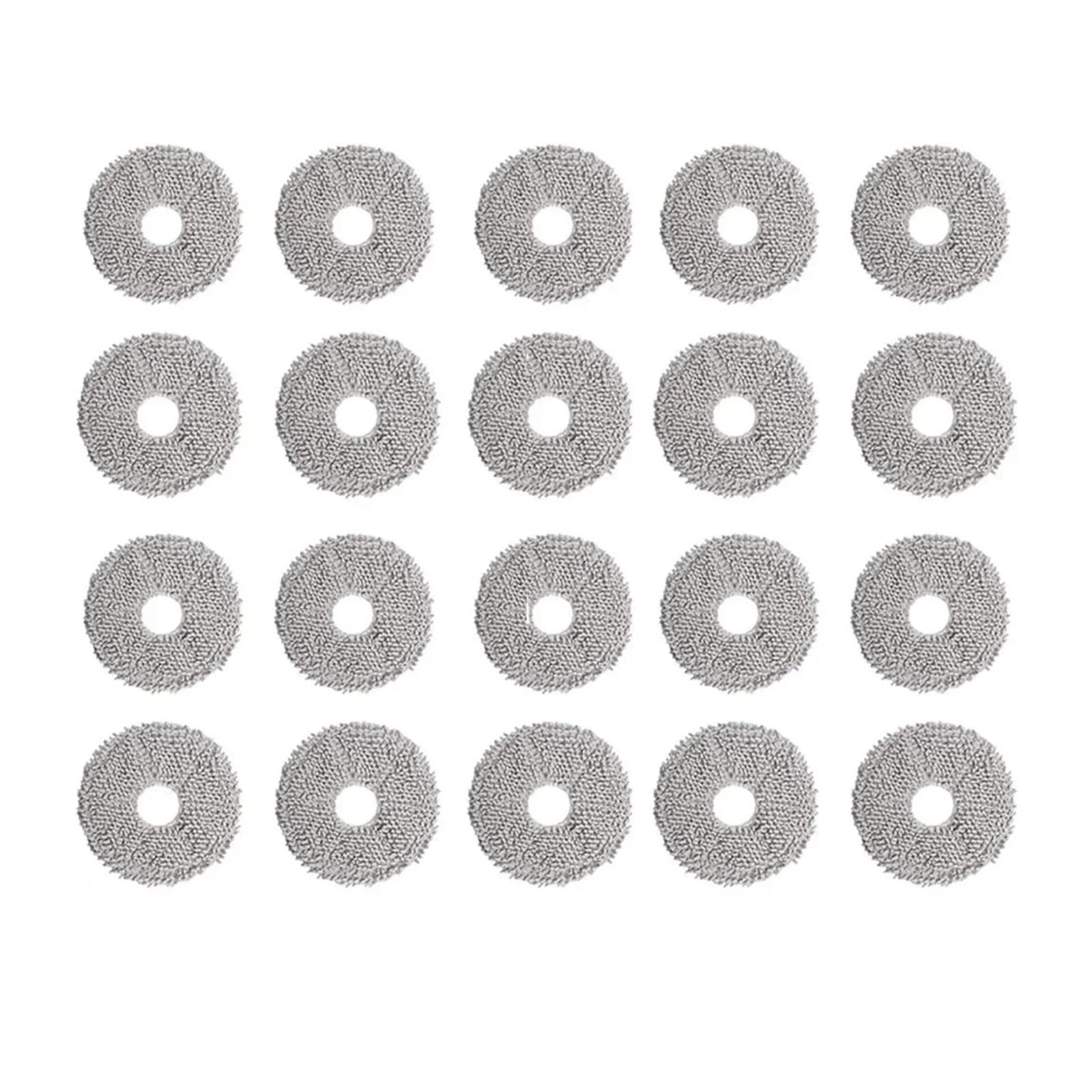 VIXWDRUTY Compatible For Mijia，Compatible For Omni，1S B101CN B116 C102CN X10+X20+X20 Plus X20 Max S10+S10 Plus S20 Plus Robot Vacuum Mop Cloth Part(20pcs)