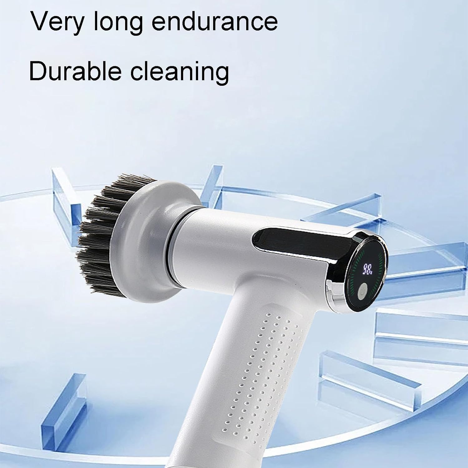 Electric Cleaning Brush, Free Hands, Housework Becomes Happy, One-Click Start, High-Speed Rotation, Sweeping Oil, Seamless Fuselage, 2-Speed Speed Super Long Endurance