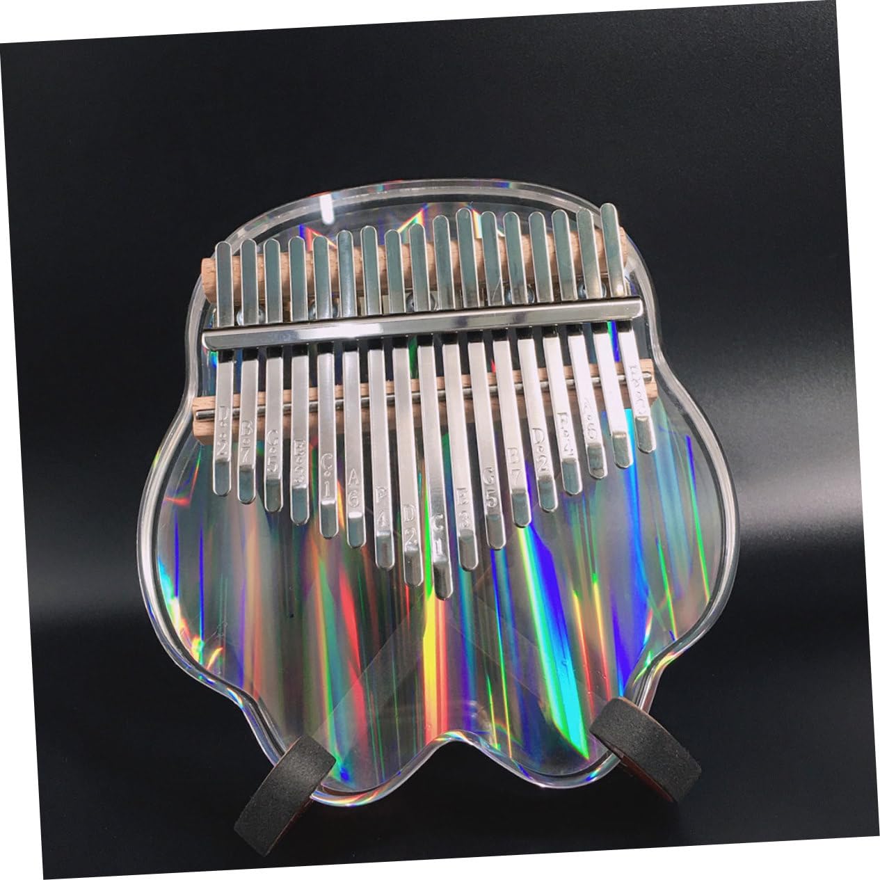 Yardwe 1 Set Mini Kalimba Acrilico Trasparente Strumento Musicale Portatile per Principianti e Adulti Guida All Apprendimento Inclusa Design Elegante e Duraturo Strumenti Musicali