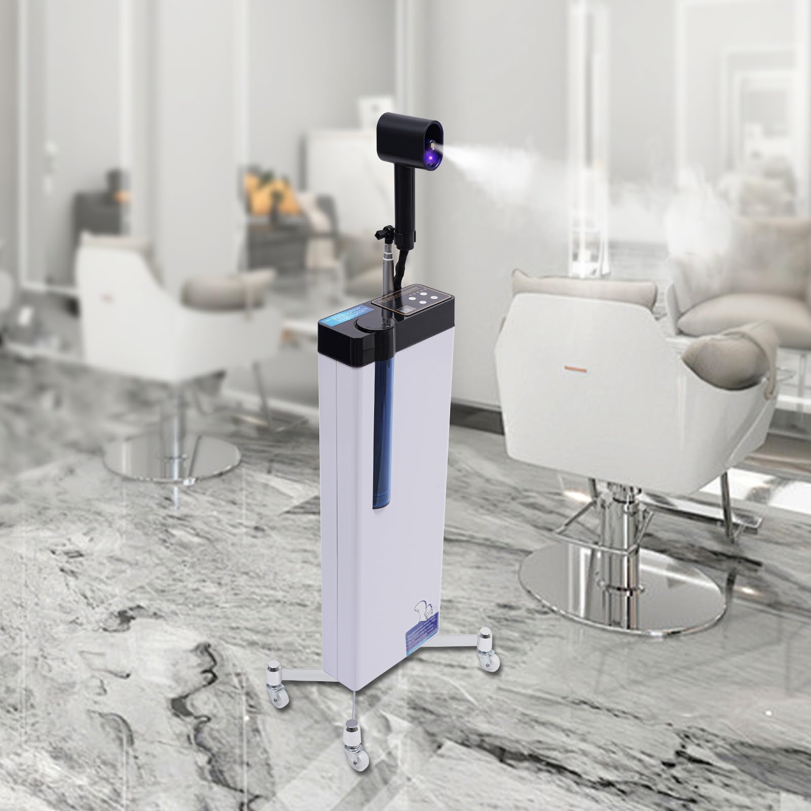 3-in-1 Nano Hair Steamer,110V 1300W with 360°Telescopic Rotatable Arm Nanoscale Spray Machine for Hair Care Hair Repair