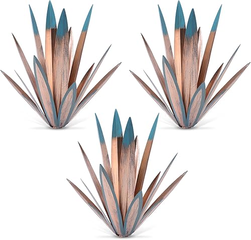 Miniatura 8 de Homight Decoración de metal de agave para exteriores, decoración de jardín mexicano para exteriores, arte de metal, flores, regalos para mariposas,