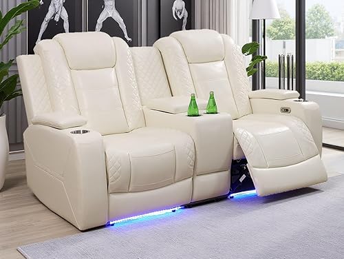 Miniatura 48 de Juego de sofás reclinables eléctricos, juegos de muebles de sala de estar, sofá reclinable eléctrico moderno negro, sofá biplaza y silla con Negro