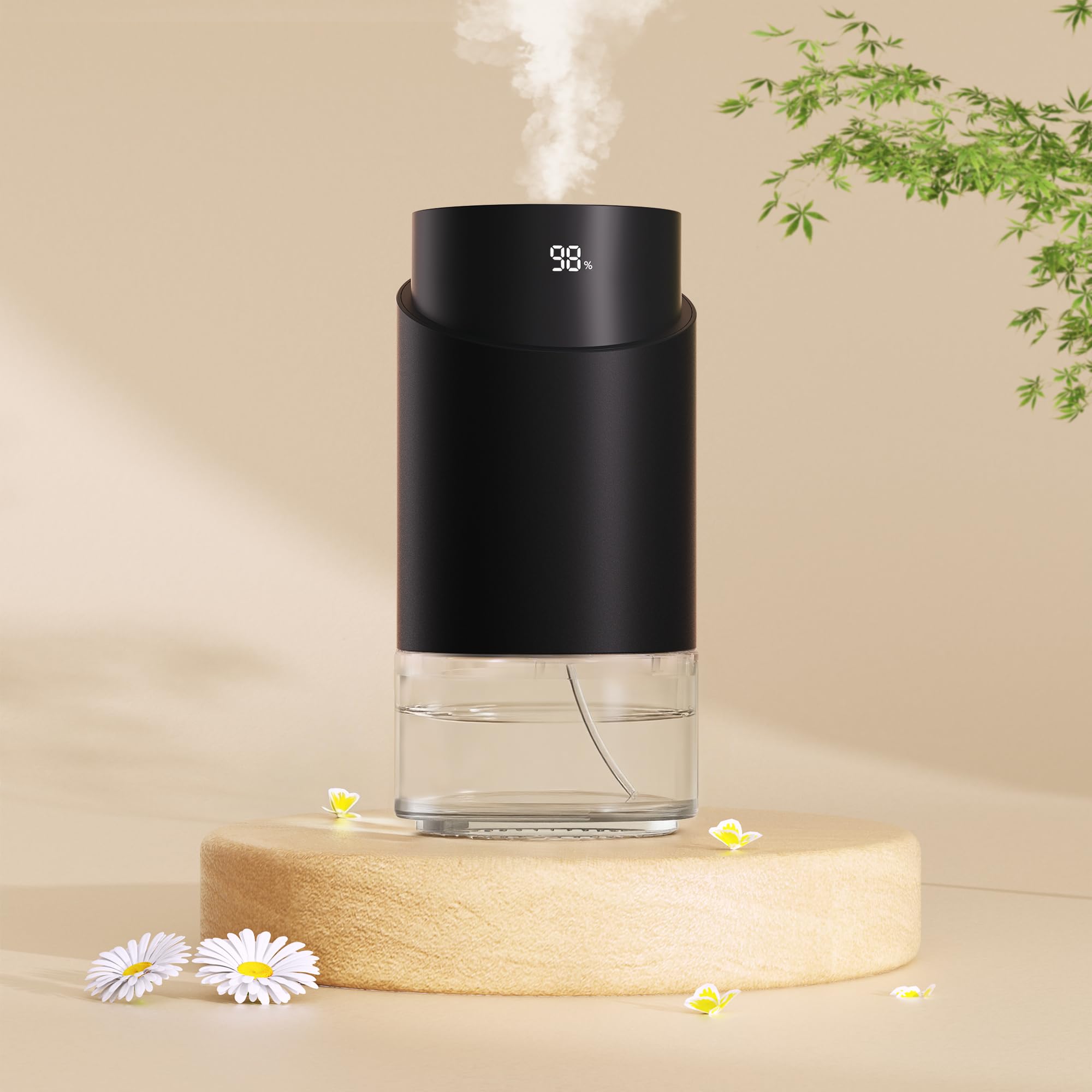Photo 1 of ***PARTS ONLY***NON-FUNCTIONAL***
Waterless Essential Oil Diffuser - Rechargeable Black Aluminum Alloy 100ml Scent Machine with 4 Timers, 3 Mist Levels & Vehicle Mode for Home, Car, Office, Studio