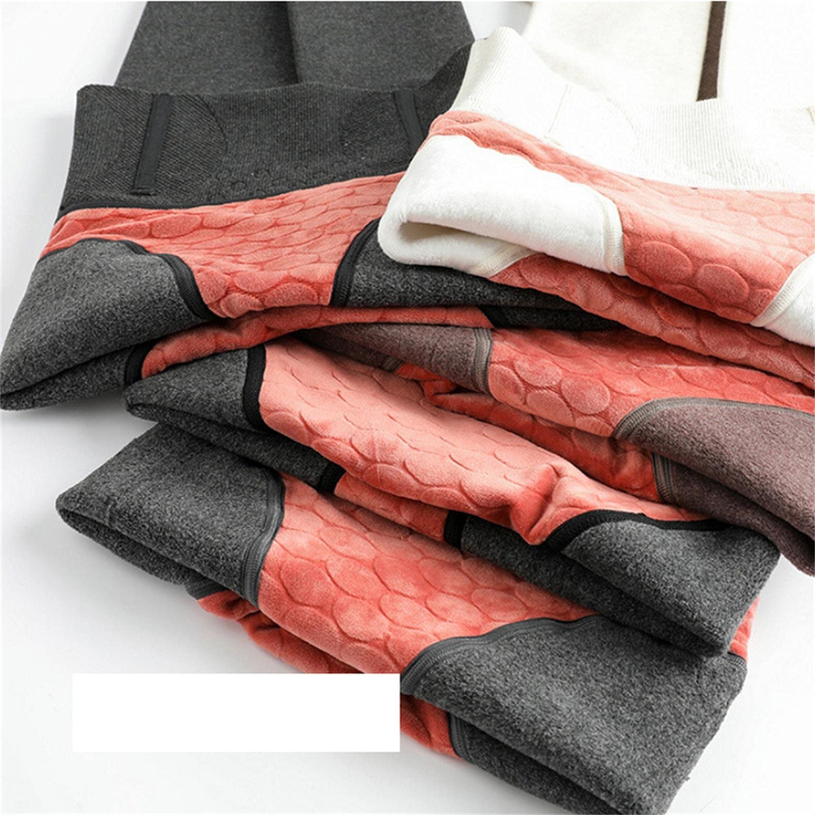 UKKO Collant di Velluto Ragazze Ad Alta Vita in Pile Foderato Super Caldo Inverno Inverno Striscia Verticale Striscia Termica