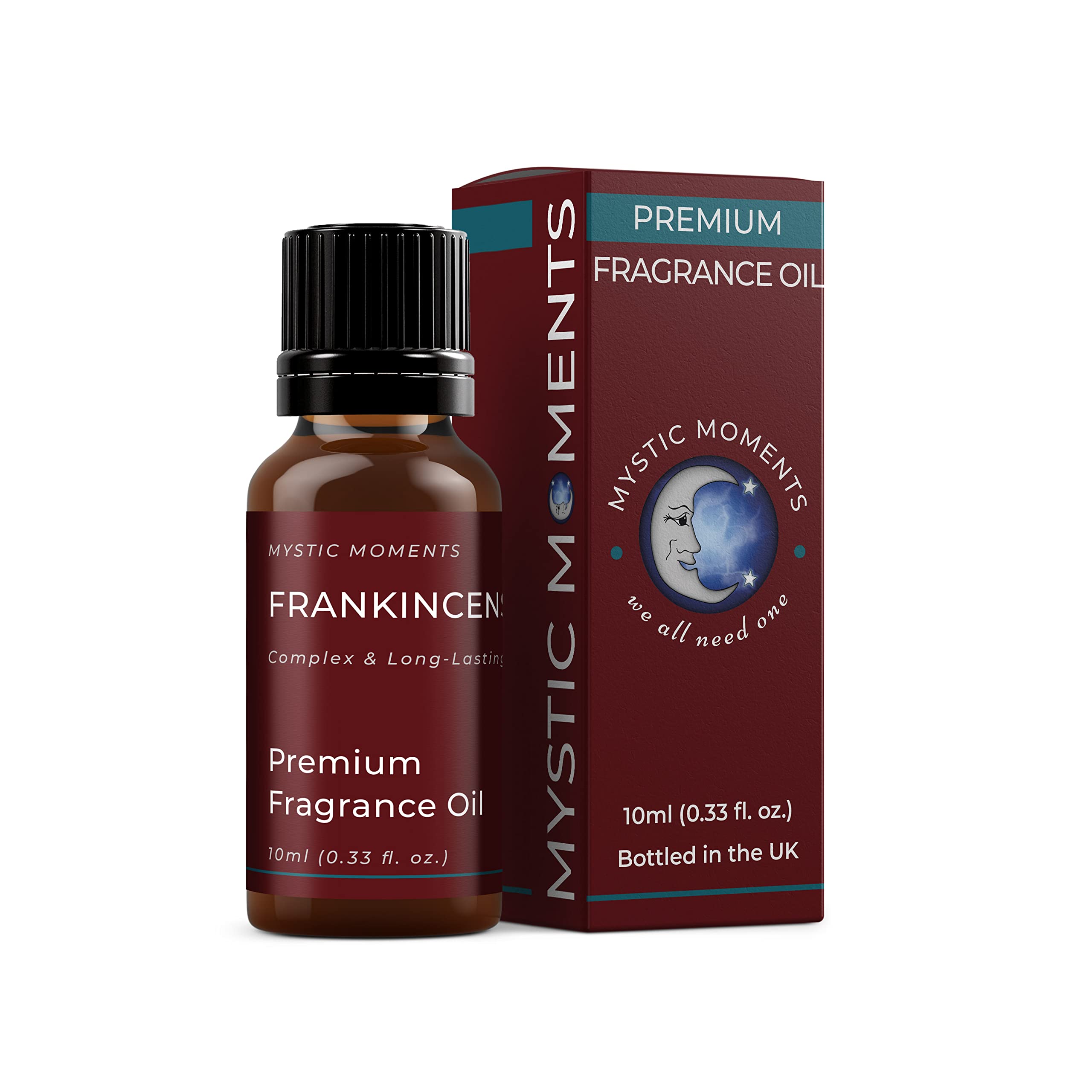 Mystic Moments | Frankincense Fragrance Oil 10ml | Warm Resinous Aroma | Deep, Calming Scent for Candles, Soap & Home Fragrance